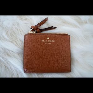 Kate Spade mulberry street cognac wallet